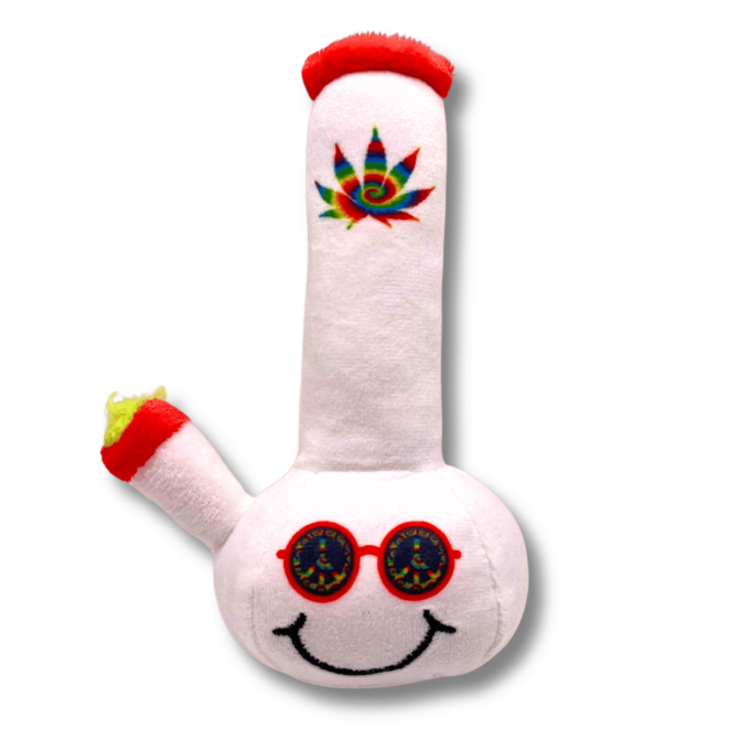 My Name is Lil Billie, Funny Weed Theme Catnip Toy, Cute Stuffed Parody Pot Bong, Cool Plush 420 Novelty Gift for Pets & Their Owners, Sized for Kittens & Cats, Fetch & a Photo Prop