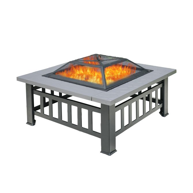 Durable Outdoor Fire Pit Table for Wood Burning with Accessories - Image 10