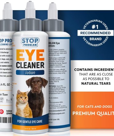All Pets Eye Wash Drops for Relieve Pink Eye Allergies Symptoms Infections Runny Dry Eyes Pain Free Treatment Helps Prevent Abrasions Irritations Conjunctivitis