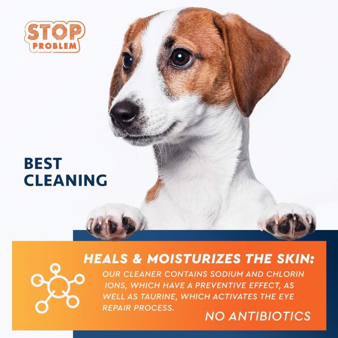 All Pets Eye Wash Drops for Relieve Pink Eye Allergies Symptoms Infections Runny Dry Eyes Pain Free Treatment Helps Prevent Abrasions Irritations Conjunctivitis - Image 6