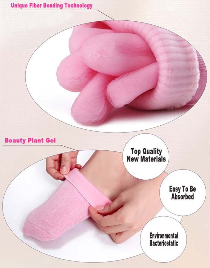 Moisturize Soften Repair Cracked Skin Gel Spa Collagen Gloves/Socks Foot Care Tools - Image 8