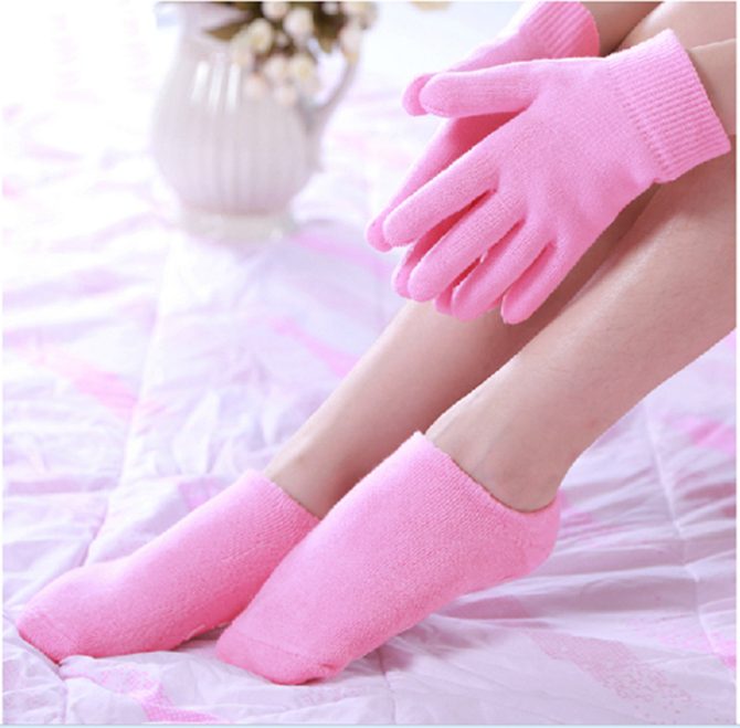 Moisturize Soften Repair Cracked Skin Gel Spa Collagen Gloves/Socks Foot Care Tools - Image 2