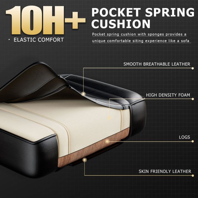 Video Game Chairs for Adults, PU Leather Gaming Chair with Footrest, 360°Swivel Adjustable Lumbar Pillow Gamer Chair, Comfortable Computer Chair for Heavy People - Image 40