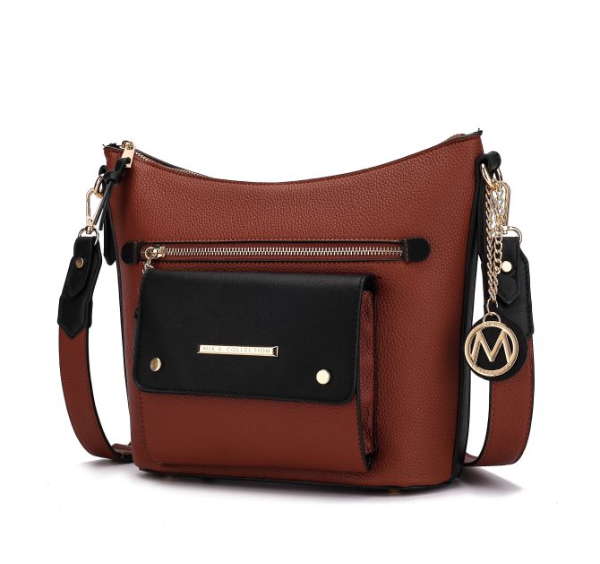 MKF Collection Serenity Color Block Vegan Leather Women Crossbody Bag by Mia K - Image 26