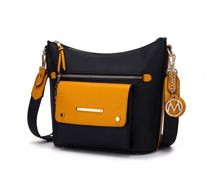 MKF Collection Serenity Color Block Vegan Leather Women Crossbody Bag by Mia K - Image 21