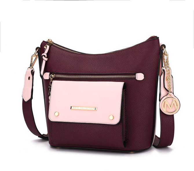 MKF Collection Serenity Color Block Vegan Leather Women Crossbody Bag by Mia K - Image 31
