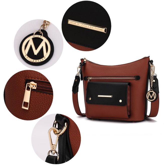 MKF Collection Serenity Color Block Vegan Leather Women Crossbody Bag by Mia K - Image 53