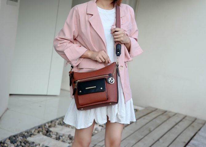 MKF Collection Serenity Color Block Vegan Leather Women Crossbody Bag by Mia K - Image 47