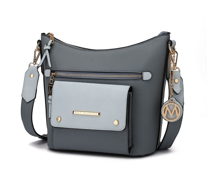 MKF Collection Serenity Color Block Vegan Leather Women Crossbody Bag by Mia K - Image 11