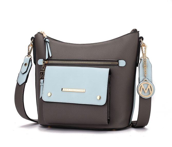MKF Collection Serenity Color Block Vegan Leather Women Crossbody Bag by Mia K - Image 6