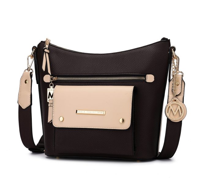 MKF Collection Serenity Color Block Vegan Leather Women Crossbody Bag by Mia K - Image 16