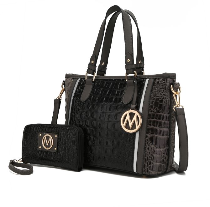 MKF Collection Lizza Croco Embossed Tote Handbag by Mia k - Image 65