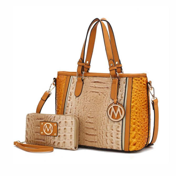 MKF Collection Lizza Croco Embossed Tote Handbag by Mia k - Image 49