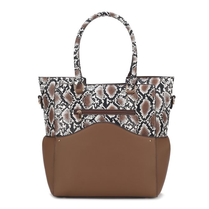 MKF Collection Iris Snake Embossed Vegan Leather Women Tote Bag with matching Wristlet Pouch by Mia k - Image 68