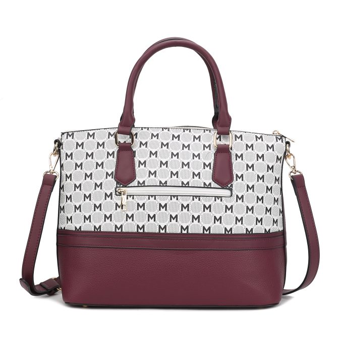 MKF Collection Saylor Circular Print Women Tote Bag & Wristlet Wallet by Mia k - Image 53