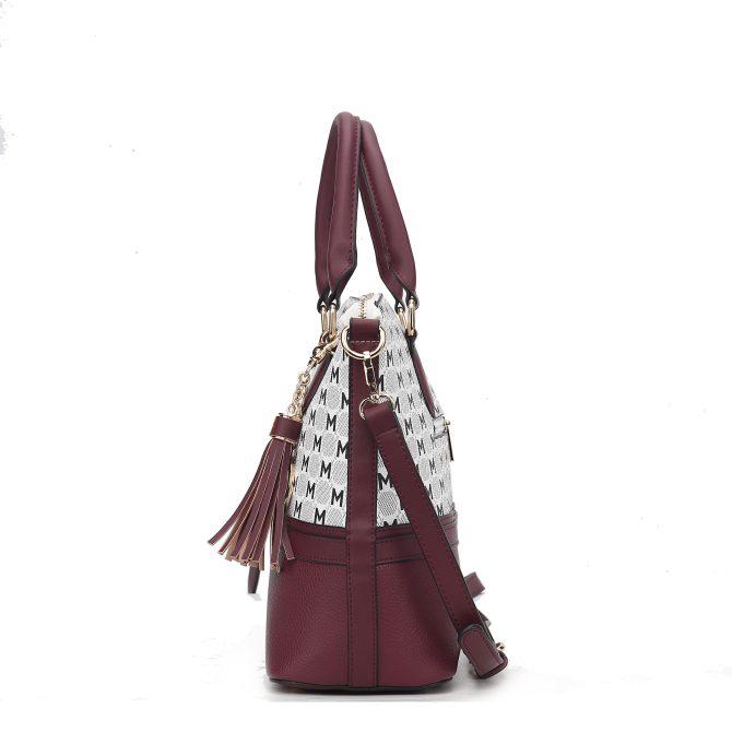 MKF Collection Saylor Circular Print Women Tote Bag & Wristlet Wallet by Mia k - Image 54