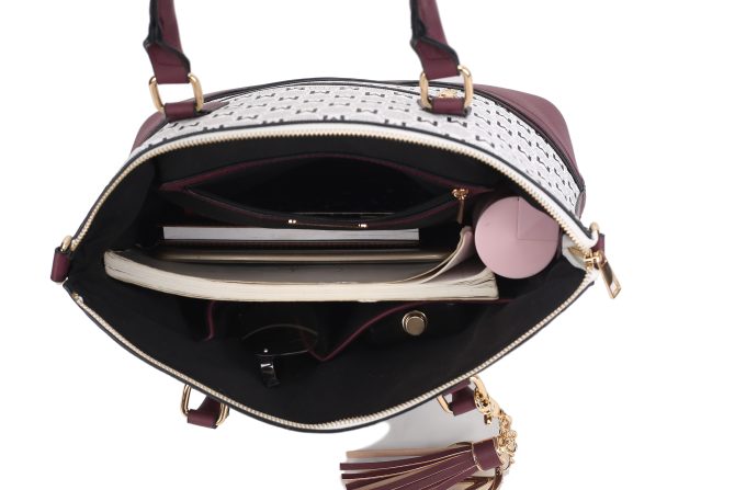 MKF Collection Saylor Circular Print Women Tote Bag & Wristlet Wallet by Mia k - Image 55