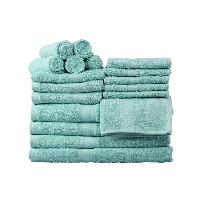 Basic Solid 18-Piece Bath Towel Set Collection - Image 19