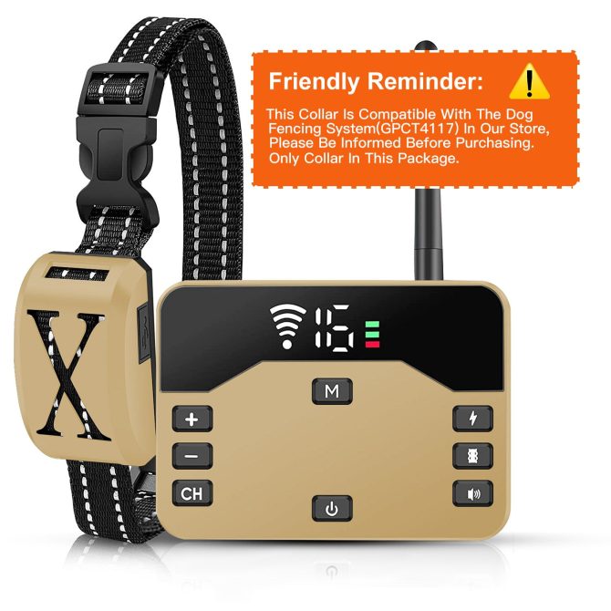 Wireless Electric Dog Fence Waterproof Pet Shock Boundary Containment System Electric Training Collar for Small Medium Large Dogs - Image 43