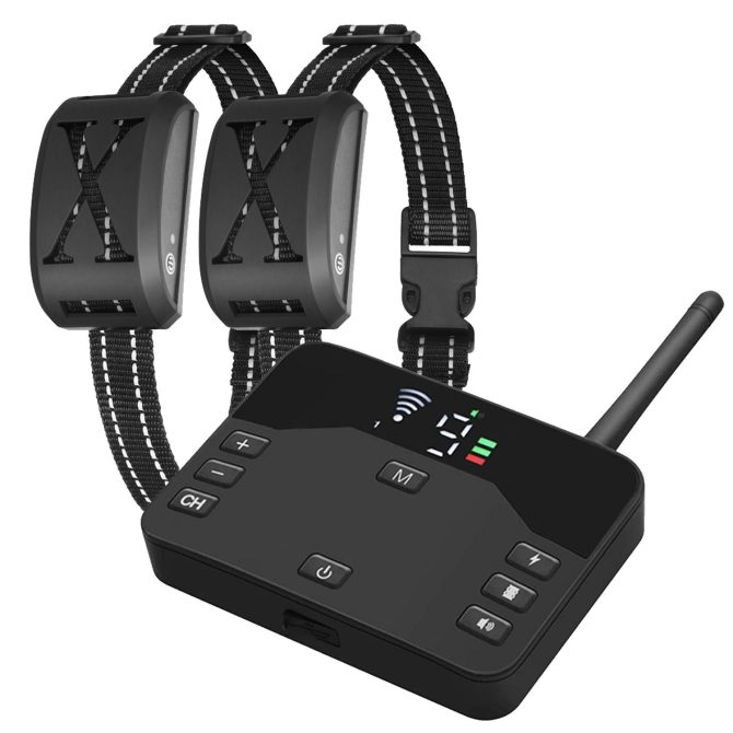 Wireless Electric Dog Fence Waterproof Pet Shock Boundary Containment System Electric Training Collar for Small Medium Large Dogs - Image 2