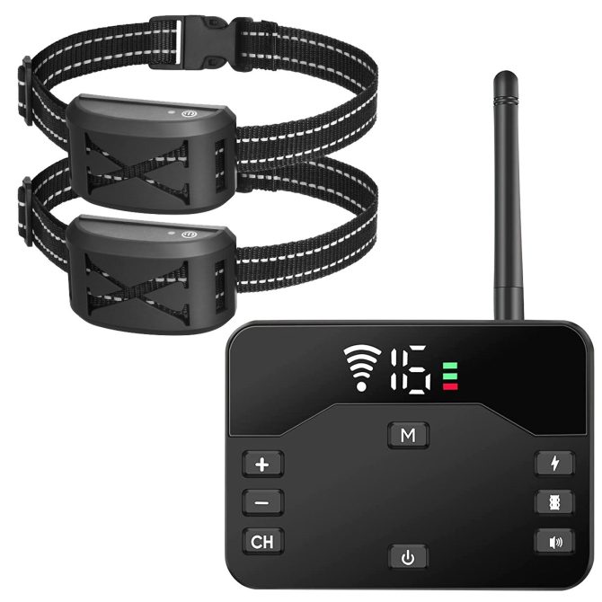 Wireless Electric Dog Fence Waterproof Pet Shock Boundary Containment System Electric Training Collar for Small Medium Large Dogs - Image 3