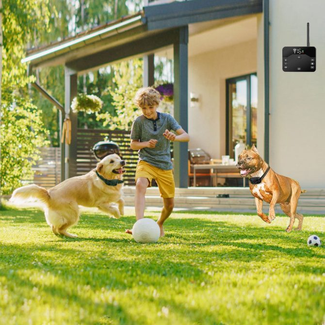 Wireless Electric Dog Fence Waterproof Pet Shock Boundary Containment System Electric Training Collar for Small Medium Large Dogs - Image 5