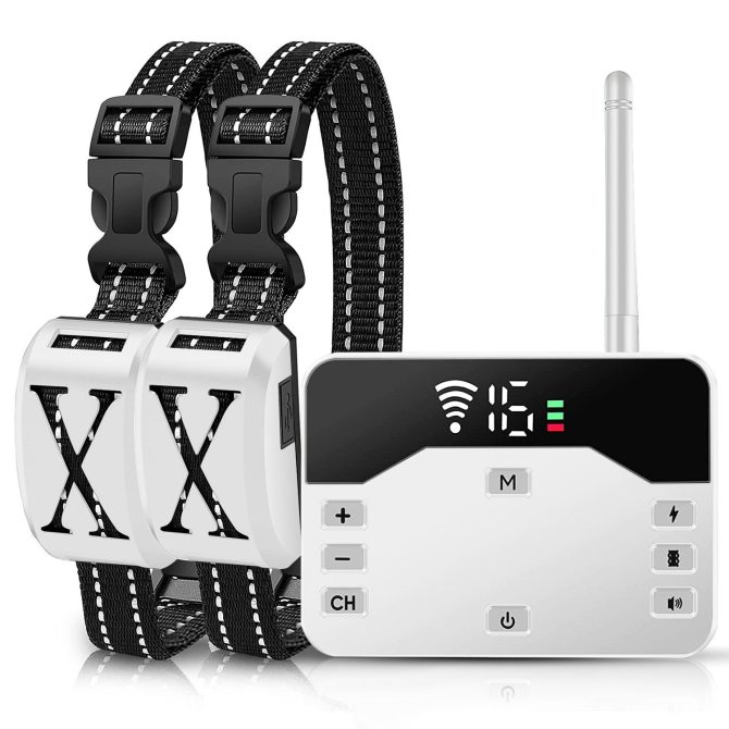 Wireless Electric Dog Fence Waterproof Pet Shock Boundary Containment System Electric Training Collar for Small Medium Large Dogs - Image 44