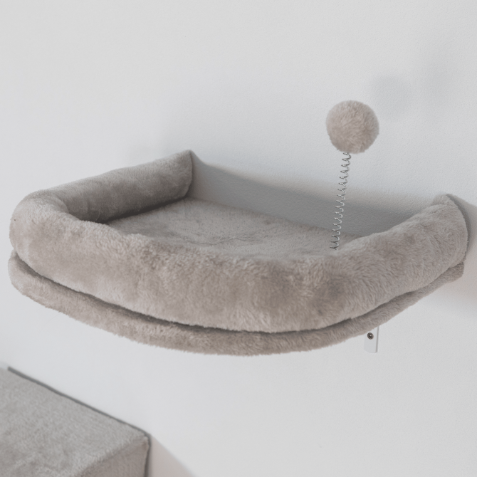 Wall-mounted Cat Tree, Cat Furniture with 2 Cat Condos House, 3 Cat Wall Shelves, 2 Ladder, 1 Cat Perch, Sisal Cat Scratching Posts and Pad - Image 8