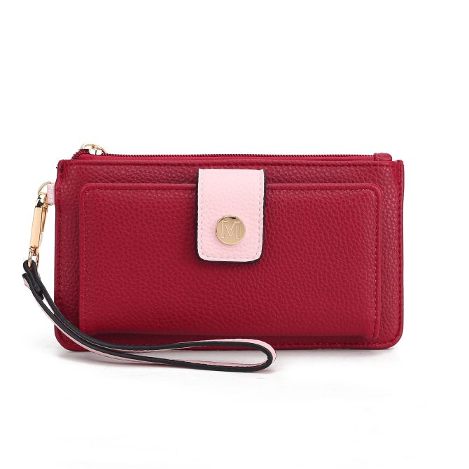 MKF Collection Olympe Vegan Leather Women Wristlet Wallet by Mia K - Image 31