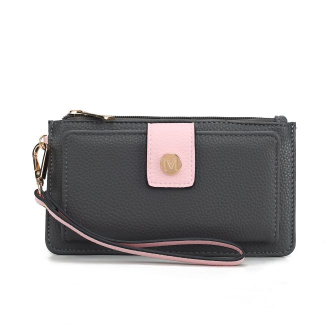 MKF Collection Olympe Vegan Leather Women Wristlet Wallet by Mia K