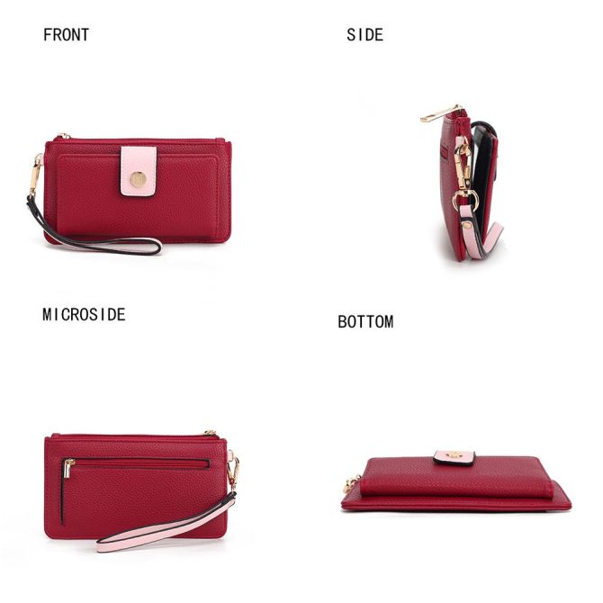 MKF Collection Olympe Vegan Leather Women Wristlet Wallet by Mia K - Image 44