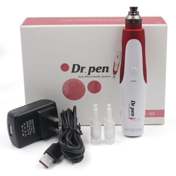 Dr. Pen N2 N4 Electric Derma Pen Stamp Auto MicroNeed1e Roller Wireless Rechargeable 2x 12Pin Cartridges - Image 2