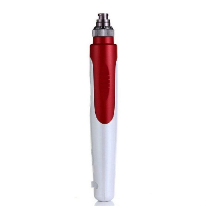 MYM Electric Derma Pen Stamp Auto MicroNeed1e Roller 2x 12Pin Cartridges - Image 2