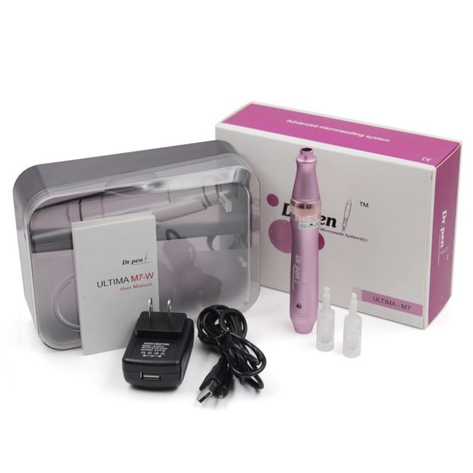 Dr. Pen M7 M7-W Ultima Electric Derma Pen Stamp Auto MicroNeed1e Roller 2x 12Pin Cartridges - Image 4