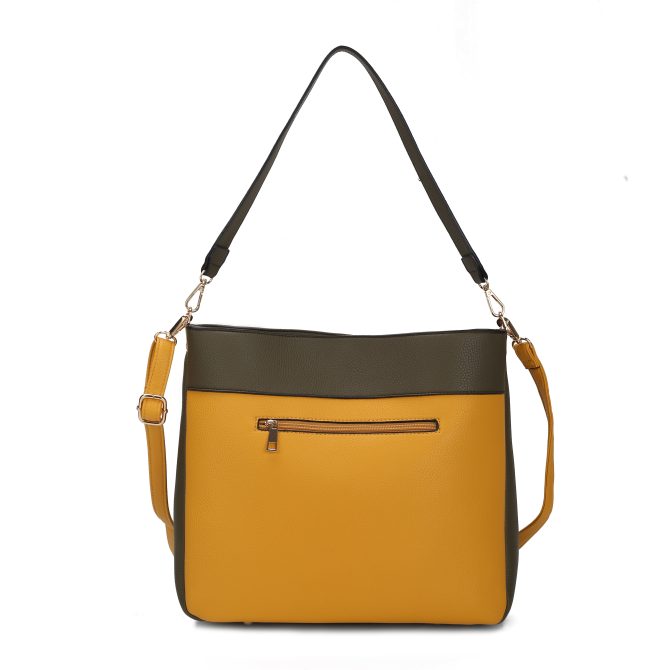 MKF Collection Evie two tone Vegan Leather Women Shoulder bag by Mia k - Image 40