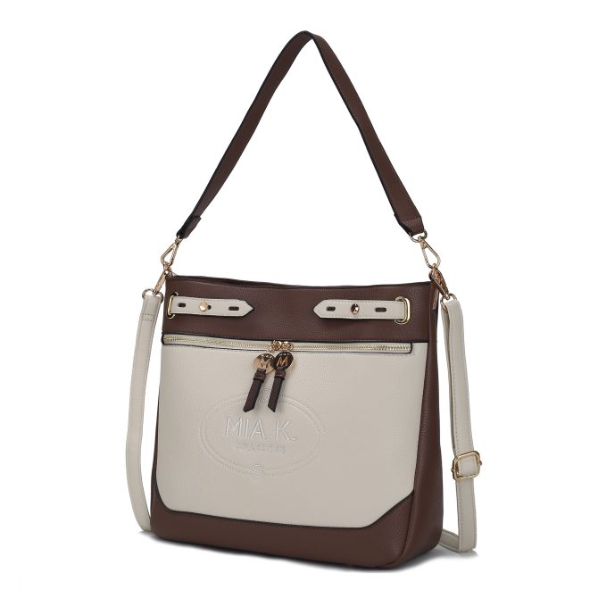 MKF Collection Evie two tone Vegan Leather Women Shoulder bag by Mia k - Image 37