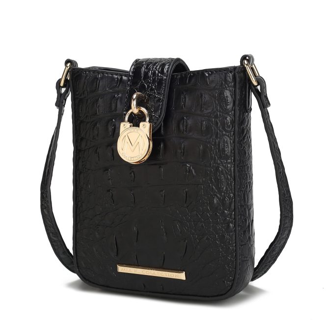 MKF Collection Avery Faux Crocodile Embossed Vegan Leather Women Crossbody Bag by Mia K - Image 34