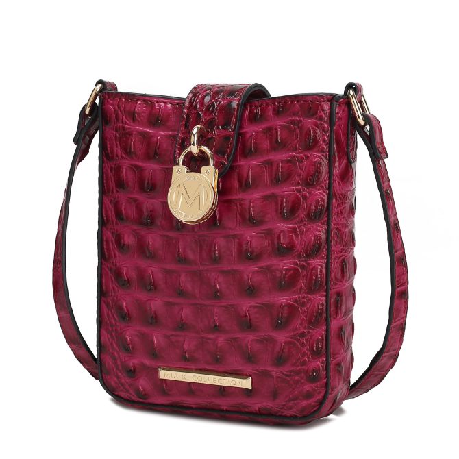 MKF Collection Avery Faux Crocodile Embossed Vegan Leather Women Crossbody Bag by Mia K - Image 14