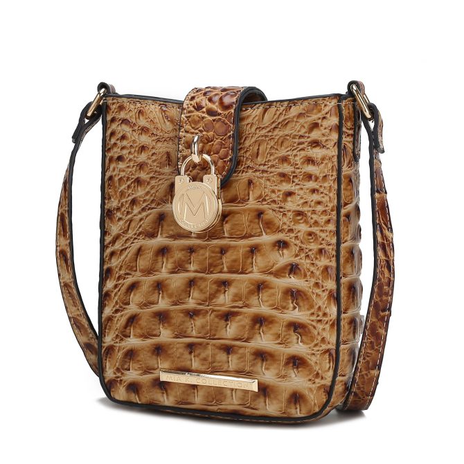 MKF Collection Avery Faux Crocodile Embossed Vegan Leather Women Crossbody Bag by Mia K - Image 40