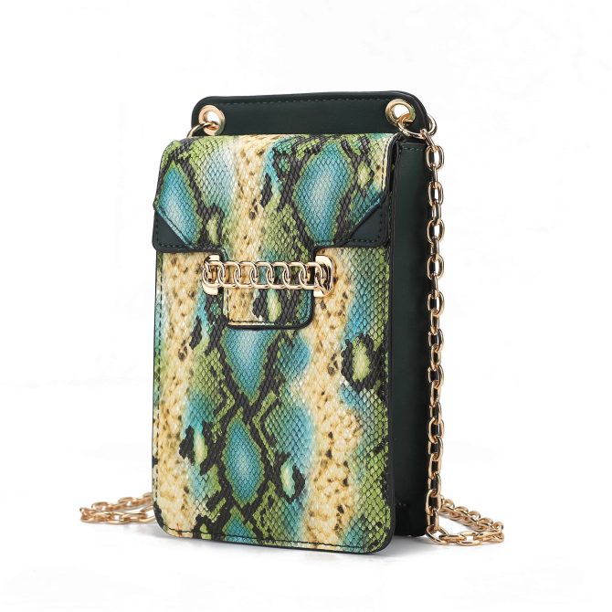 MKF Collection Yael Snake embossed Vegan Leather Phone Crossbody Handbag by Mia K - Image 37