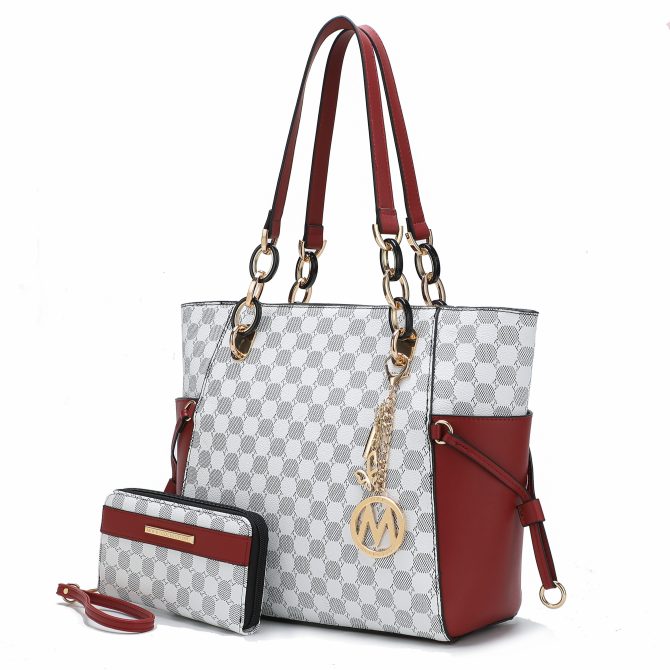 MKF Collection Xenia Circular Print Tote Bag with Wallet by Mia K - Image 25