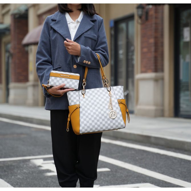 MKF Collection Xenia Circular Print Tote Bag with Wallet by Mia K - Image 44