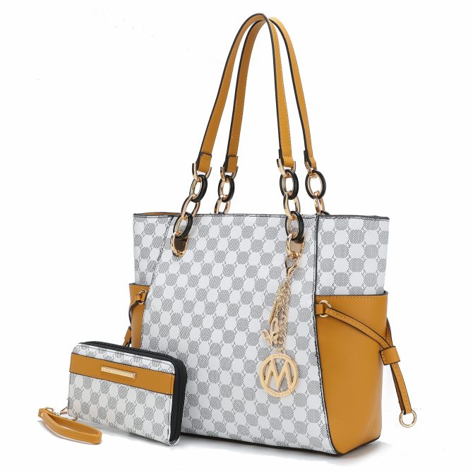 MKF Collection Xenia Circular Print Tote Bag with Wallet by Mia K - Image 43