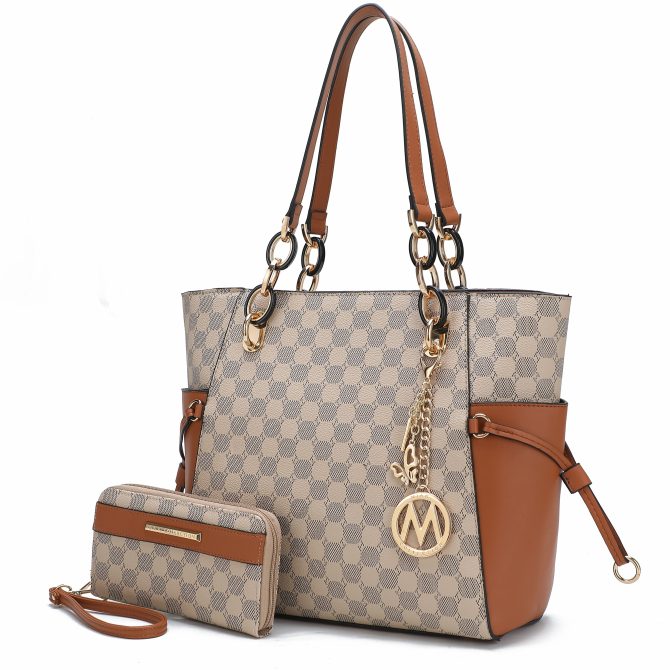 MKF Collection Xenia Circular Print Tote Bag with Wallet by Mia K - Image 49