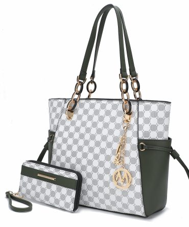 MKF Collection Xenia Circular Print Tote Bag with Wallet by Mia K