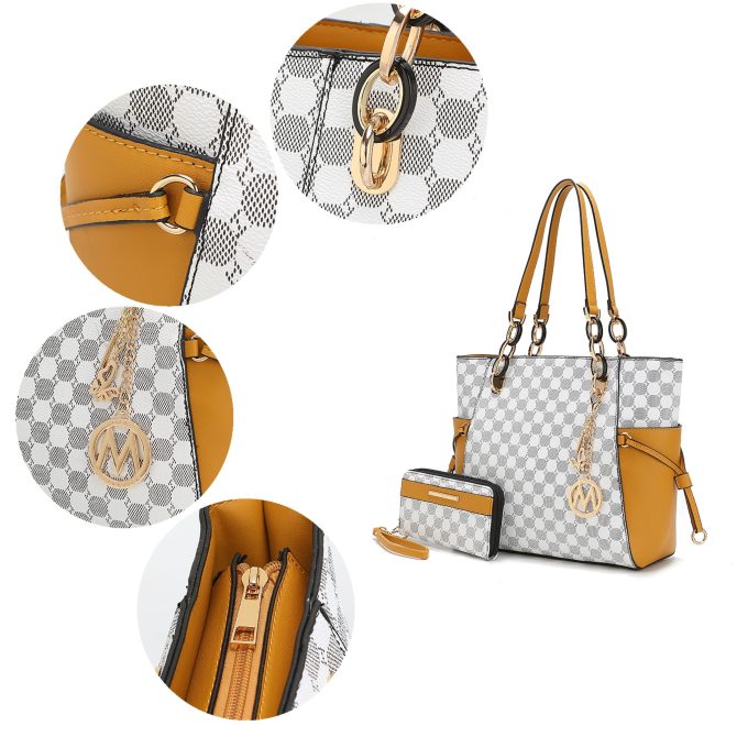 MKF Collection Xenia Circular Print Tote Bag with Wallet by Mia K - Image 39