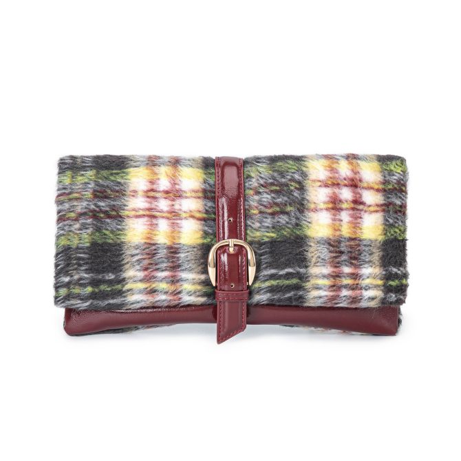 MKF Collection Koumei Wristlet Purse Envelope Snap, Convertible Shoulder Bag Faux Shearling by Mia K. - Image 2