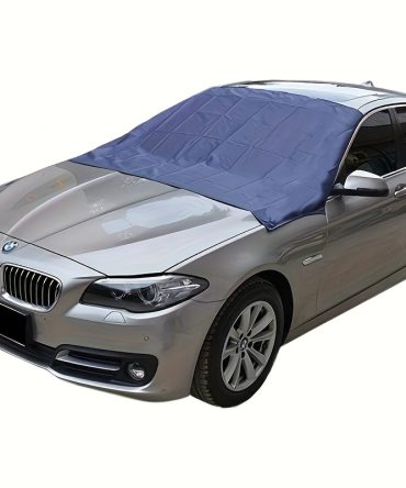 Magnetic Edges Windshield Snow Cover - Frost Windshield Cover - Snow, Ice, Frost Guard No More Scraping - Door Flaps Windproof Fits Most Car, SUV, Truck, Van with 70"x 54"