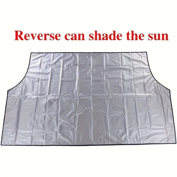 Magnetic Edges Windshield Snow Cover - Frost Windshield Cover - Snow, Ice, Frost Guard No More Scraping - Door Flaps Windproof Fits Most Car, SUV, Truck, Van with 70"x 54" - Image 5