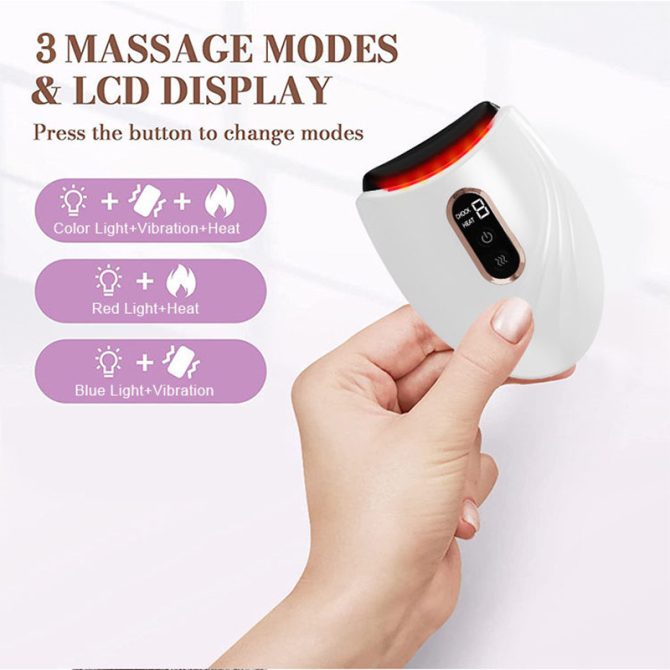 Electric Face Massager & Body Scraper Tool  Premium Device for Facial Lifting Skin  Gua Sha Tightening tools - Image 9